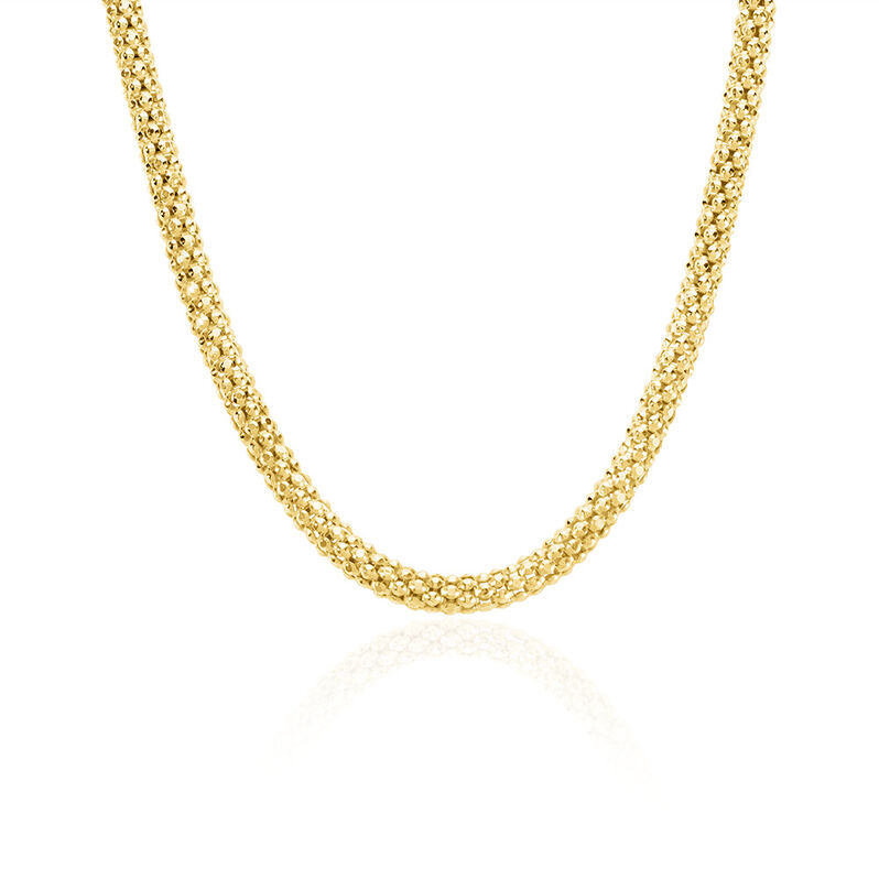MARI Damen Collier Silber vergoldet 925 B 4,3 mm - Halsketten Damen | OROVIVO