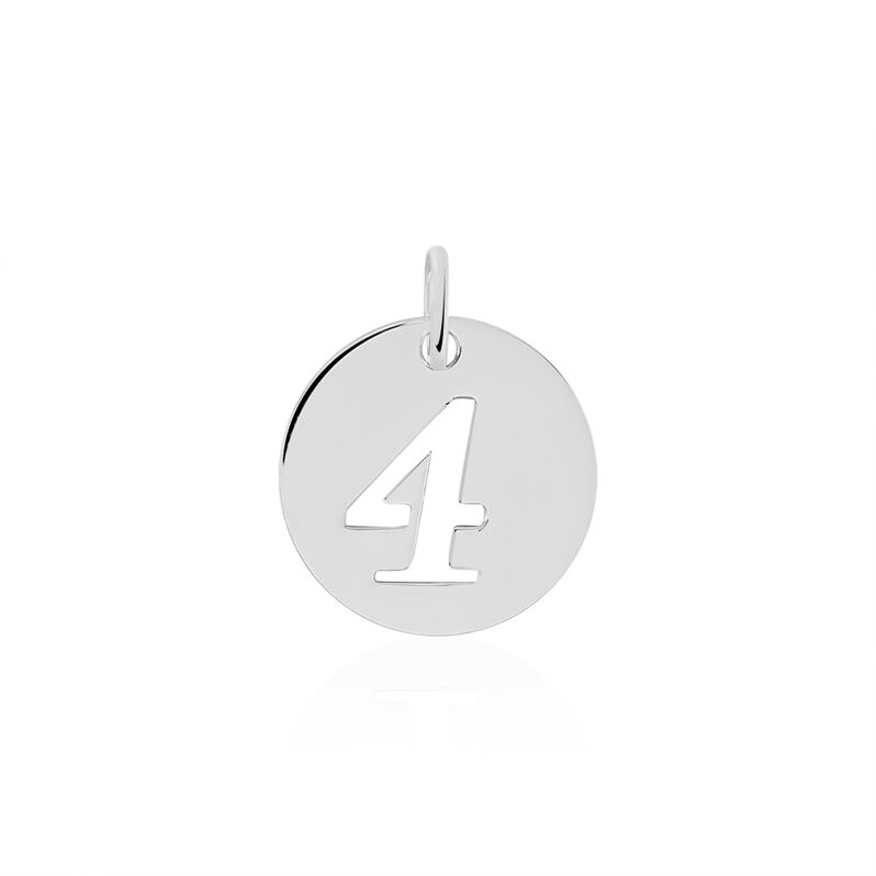 Pendentif Argent Efisio Pastille Chiffre 4 - Spannringe Familie | OROVIVO