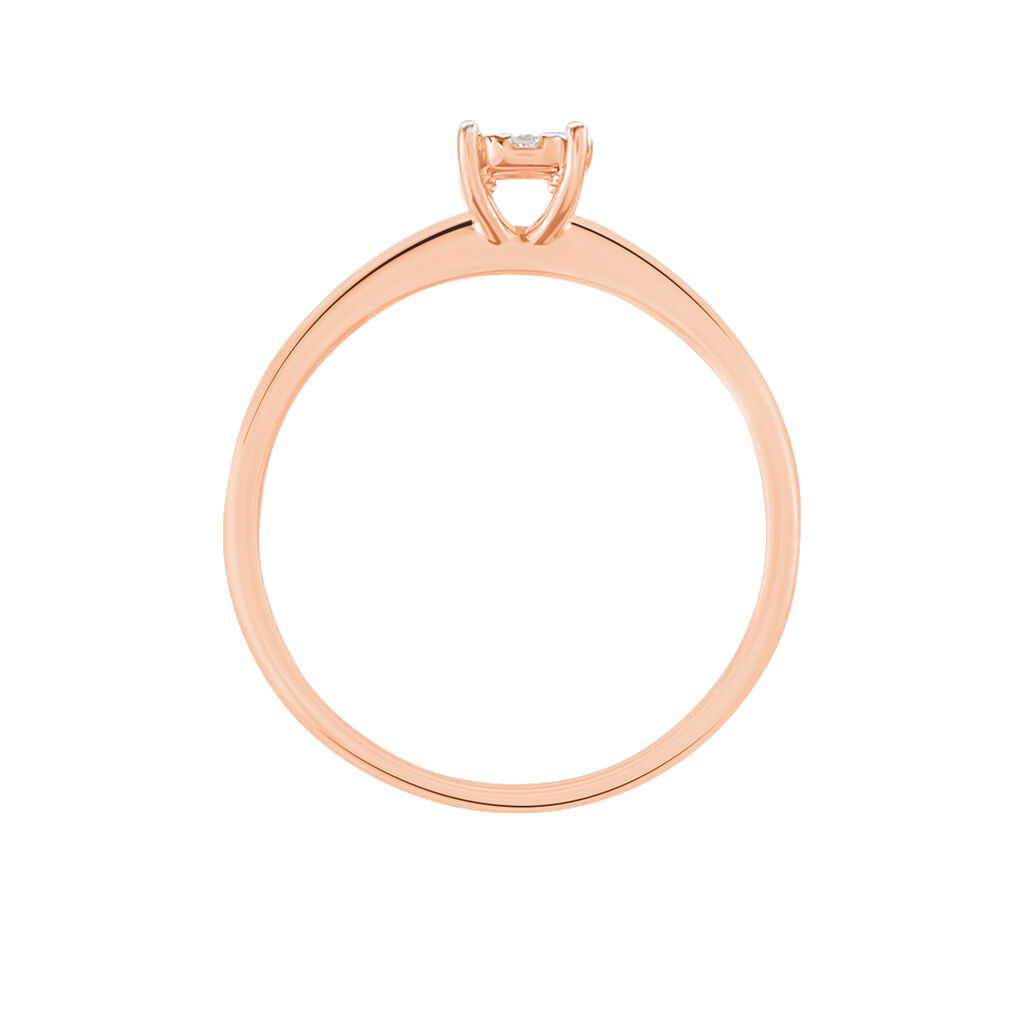 Bague Dream Or Rose Et Diamants - Spannringe Damen | OROVIVO