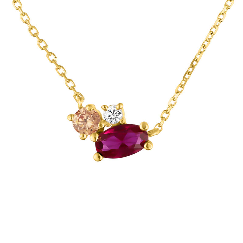 Collana Claire Oro Giallo Cubic Zirconia - Spannringe Damen | OROVIVO