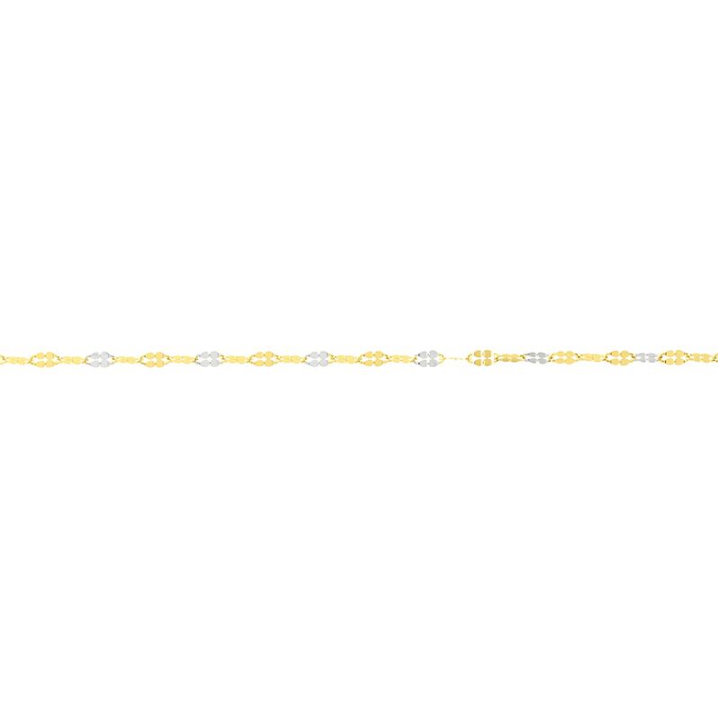 Damen Singapurkette Gold 375 Bicolor  - Halsketten Damen | OROVIVO