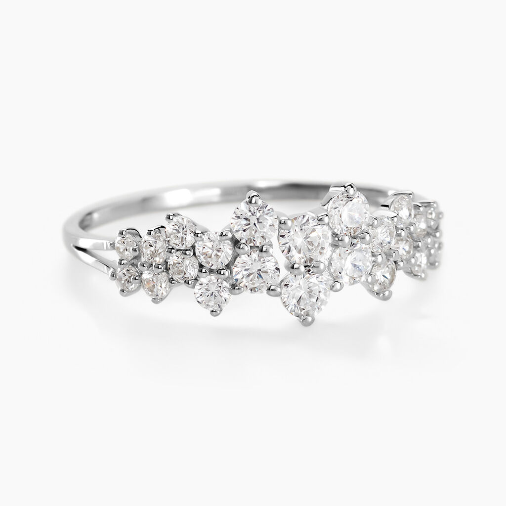 Bague Or Et Oxyde - Spannringe Damen | OROVIVO