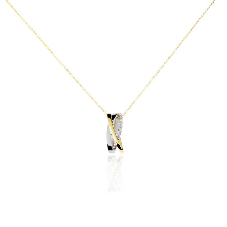 Damen Halskette Gold 375 Bicolor Zirkonia - Halsketten Damen | OROVIVO