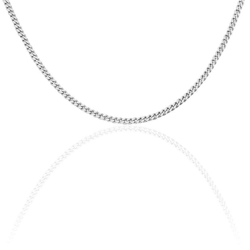 PANZER S FLACH 5 Unisex Kette Silber 925 B 1 mm - Halsketten Unisex | OROVIVO