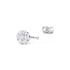 JAMILA Damen Ohrstecker Silber 925 Zirkonia Wei&szlig; Blume
