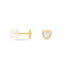 Ohrstecker Gold 375 Kristall Herz