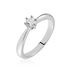 ROME Damen Ring Wei&szlig;gold 750 (18 Karat) Diamant Wei&szlig; 0,2 ct