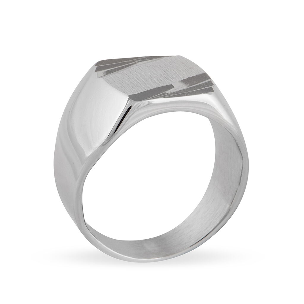 Chevalière Safietou Argent Blanc - Spannringe Herren | OROVIVO