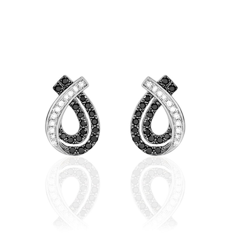Boucles D'oreilles Puces Or Weiss - Spannringe Damen | OROVIVO