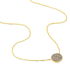 ERYNE Damen Collier Gold 375 (9 Karat) Kreis