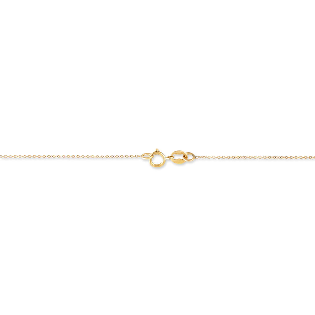 Damen Collier Gold 375 Topas Blau 0,76ct Tropfen Goutte - Halsketten Damen | OROVIVO