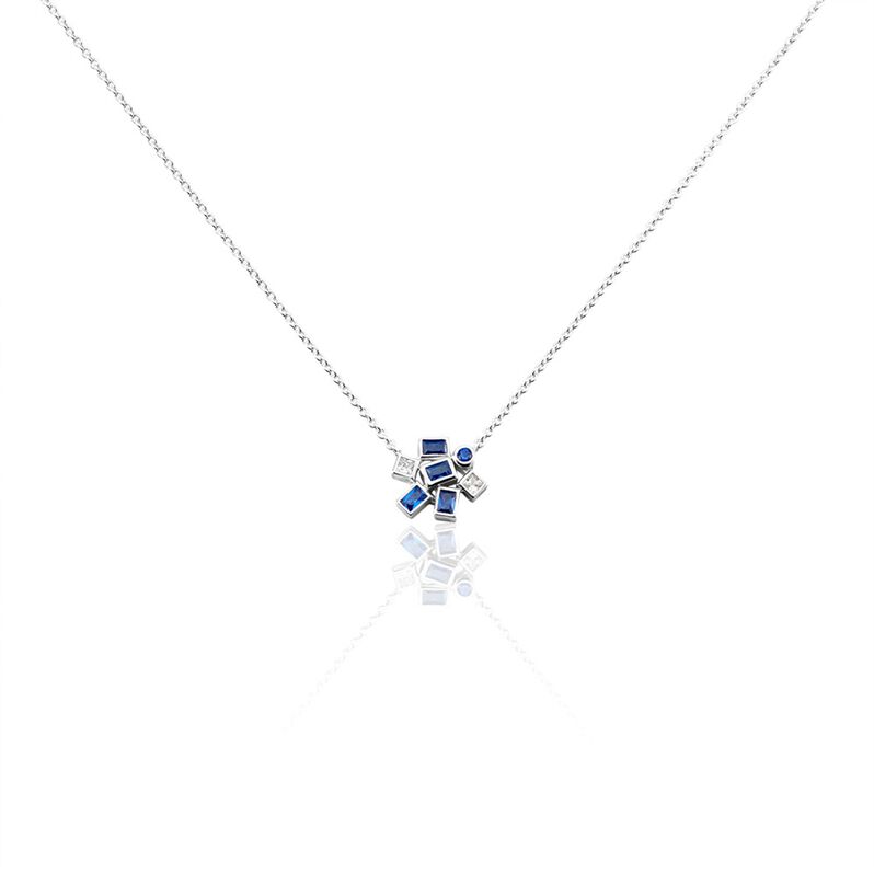 Collier Argent Rhodié Iban Spinelles Oxydes De Zirconium - Spannringe Damen | OROVIVO