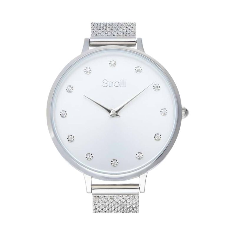 Orologio solo tempo Losanna con cinturino e cassa in acciaio - Spannringe Damen | OROVIVO