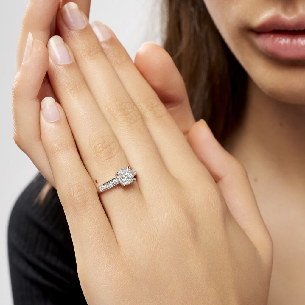 Bague Serena Or Weiss Diamants - Spannringe Damen | OROVIVO