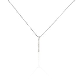 Damen Halskette Weißgold 750 Diamanten 0,4ct - Ketten mit Anhänger Damen | OROVIVO