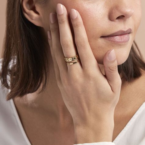 Damenring Edelstahl Vergoldet asymmetrisch - Ringe Damen | OROVIVO