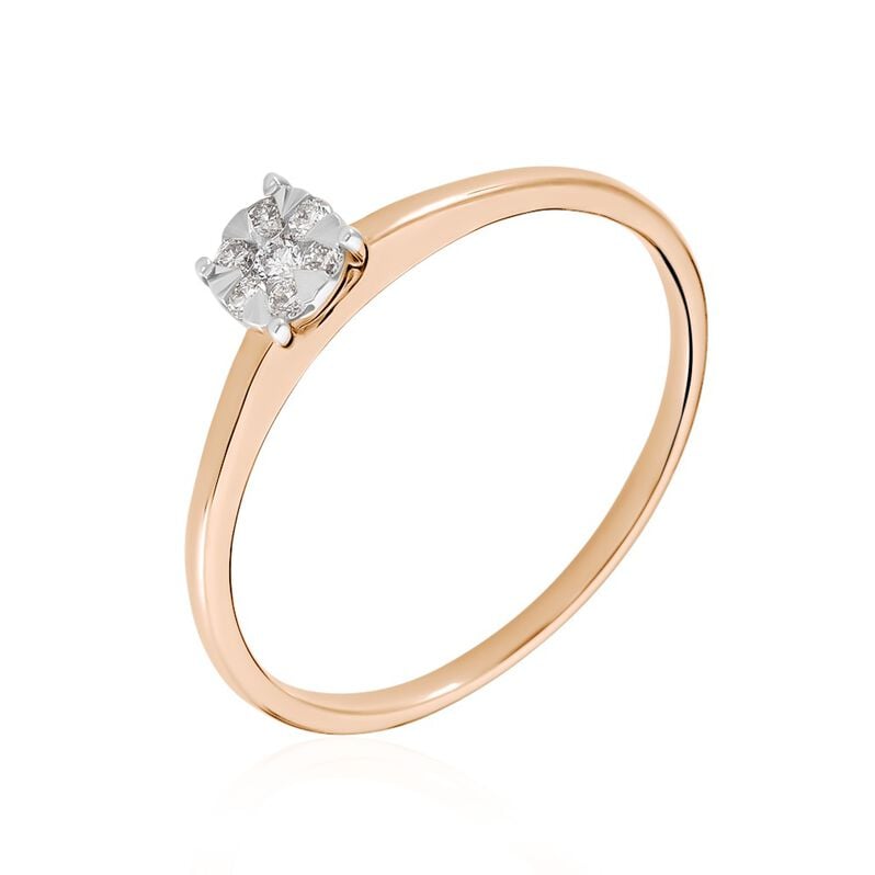 Bague Solitaire Or Rose Dream Diamants - Spannringe Damen | OROVIVO