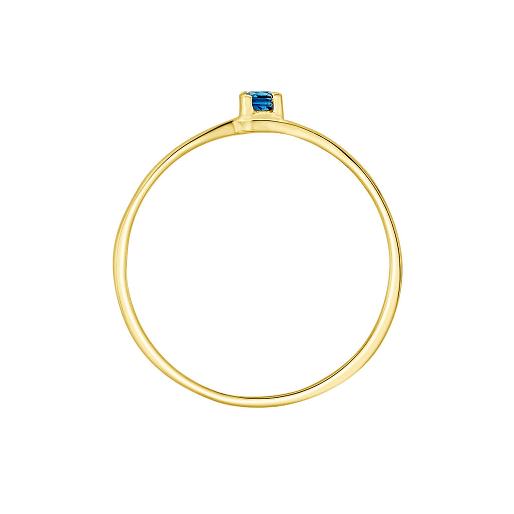 Bague Nesryne Or Jaune Saphir - Spannringe Damen | OROVIVO