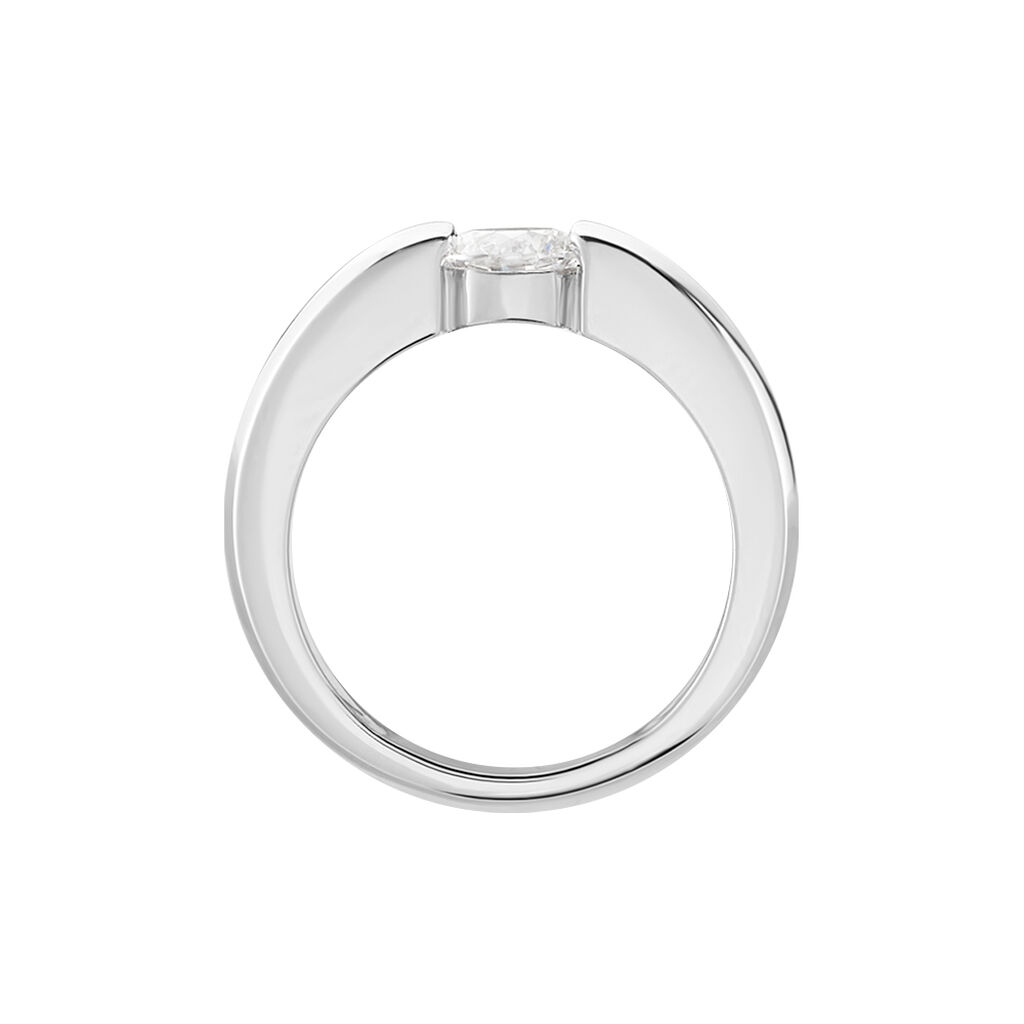 Orchestra Damen Ring Wei&szlig;gold 750 (18 Karat) Synthetischer Diamant Wei&szlig; 0,52 ct