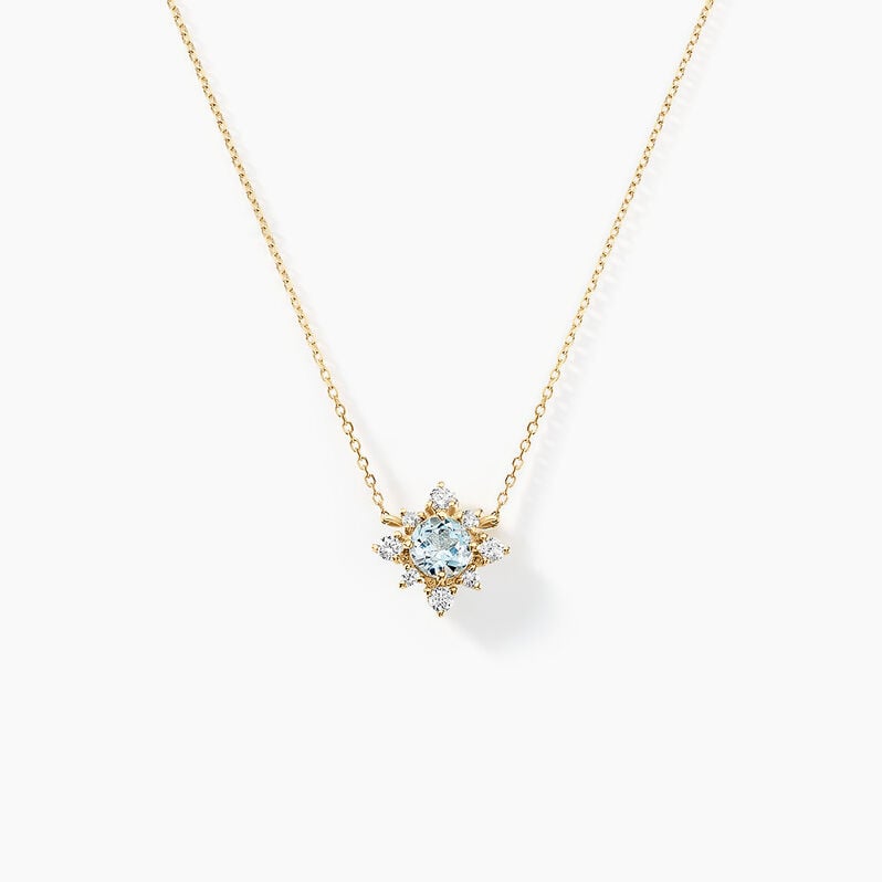 Collier Astrithr Or Jaune Topaze Oxyde De Zirconium - Spannringe Damen | OROVIVO