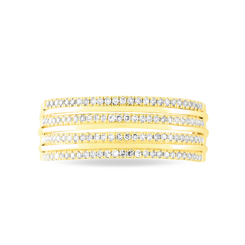Bague Ines Or Jaune Diamant - Spannringe Damen | OROVIVO