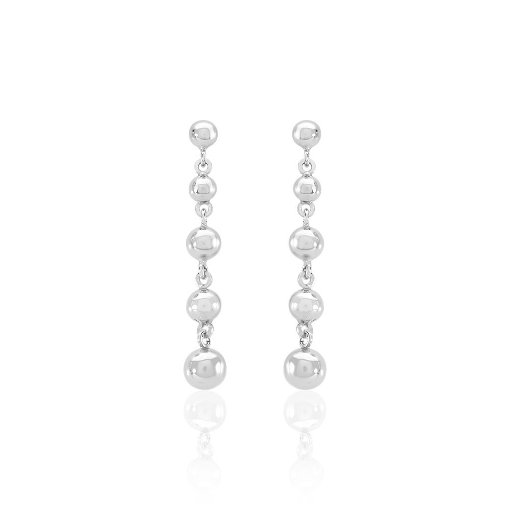 GISELA Damen Ohrringe Lang Silber 925