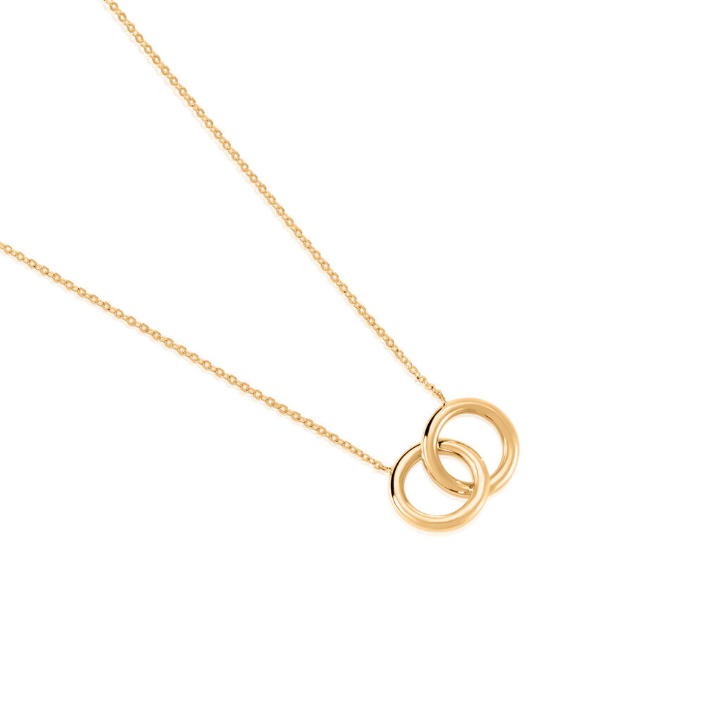 Damen Collier Gold 375 (9 Karat) Kreis