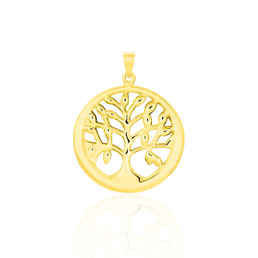 EDE LEBENSBAUM 5 Damen Anh&auml;nger Gold 375 (9 Karat) Lebensbaum