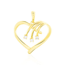 Herzanhänger Gold 375 Diamanten 0,012ct Picco - Herzanhänger Damen | OROVIVO