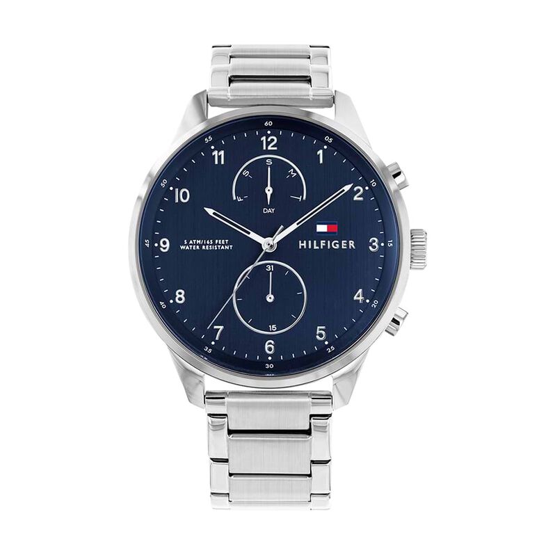 Orologio Multifunzione Uomo Tommy Hilfiger Chase quadrante blu 1791575 - Spannringe Herren | OROVIVO