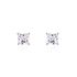 BIRATI Damen Ohrstecker Silber 925 Zirkonia Wei&szlig; 1,05 ct Viereck