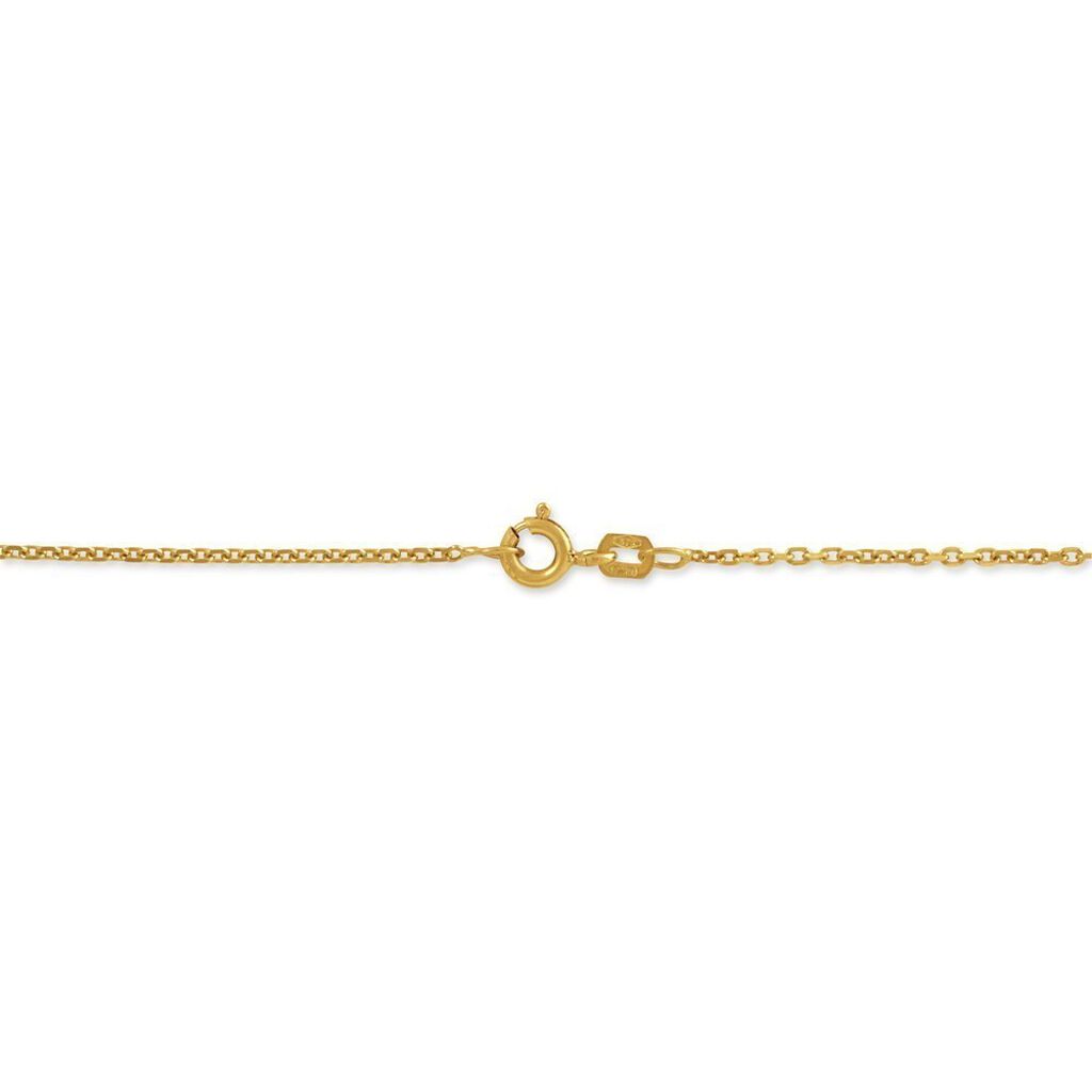 Damen Ankerkette Gold 375 Diamantiert  - Halsketten Damen | OROVIVO