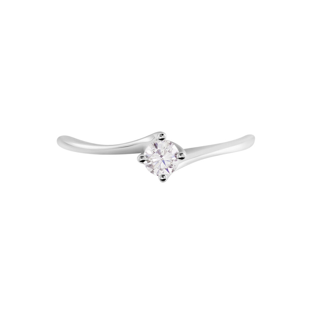 Damen Ring Weißgold 750 Diamant 0,16ct Firmamenti  - Verlobungsringe Damen | OROVIVO