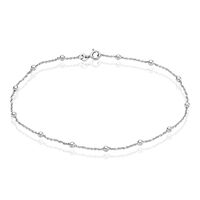 Damen Fußkettchen Silber 925 Kugeln
