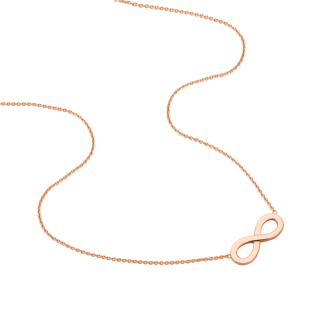 Damen Halskette Silber 925 Rosé Vergoldet Infinity - Halsketten Damen | OROVIVO