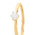 Sonate Damen Ring Gold 585 (14 Karat) Synthetischer Diamant Wei&szlig; 0,26 ct