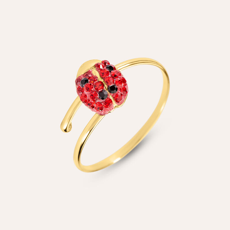 Anello Fantasia Mon Petit Oro Giallo Cristallo - Spannringe Kinder | OROVIVO