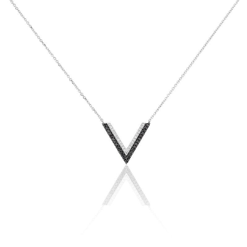 Collier Or Weiss Mya Forme V - Spannringe Damen | OROVIVO