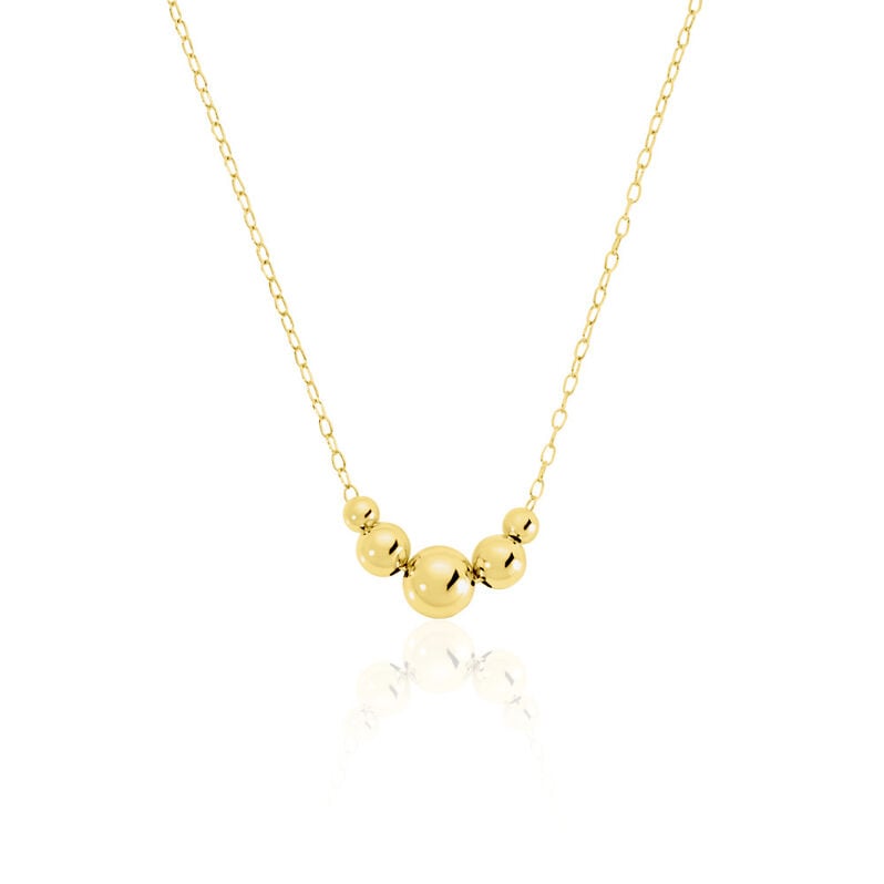 JULE Damen Collier Silber vergoldet 925 B 1,3 mm - Halsketten Damen | OROVIVO