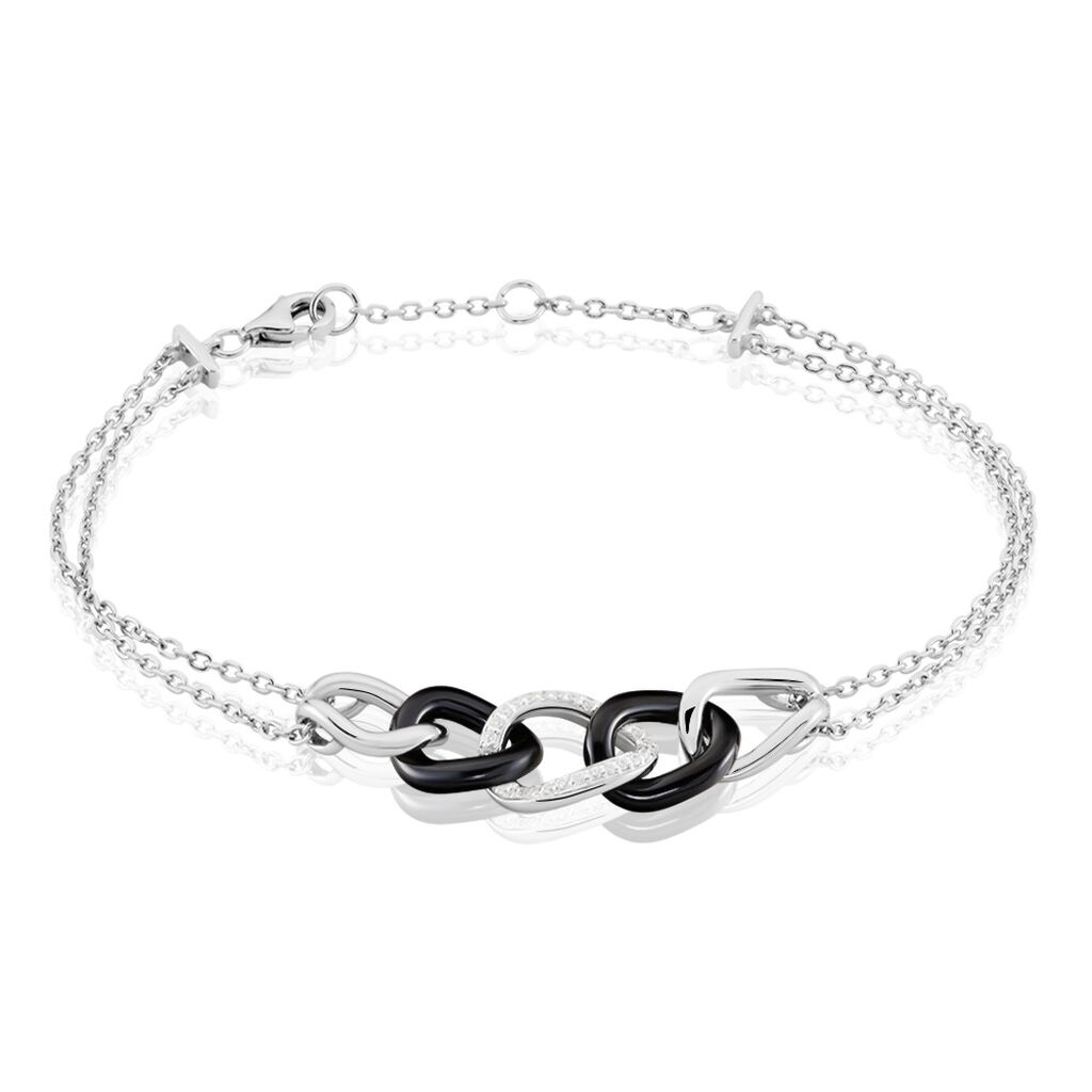 Bracelet Argent Et Céramique - Spannringe Damen | OROVIVO