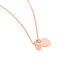 VOJNA 2 Damen Collier Silber rosevergoldet 925 Zirkonia Weiß 0,12 ct Herz