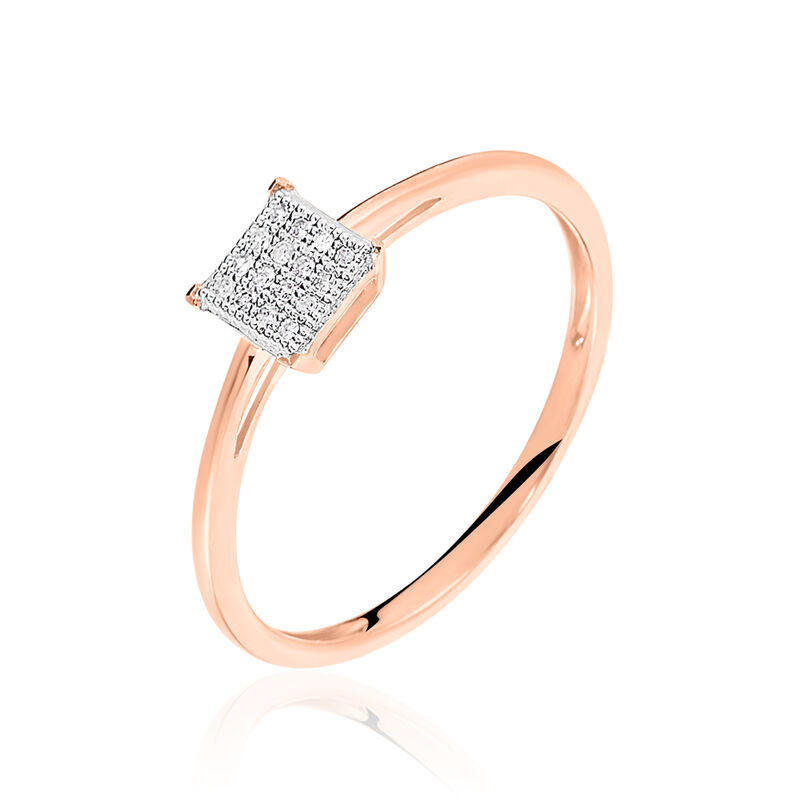 Bague Princesse Or Rose Diamant - Spannringe Damen | OROVIVO