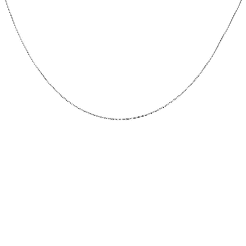 PANZER Unisex Kette Wei&szlig;gold 585 (14 Karat) B 1,1 mm