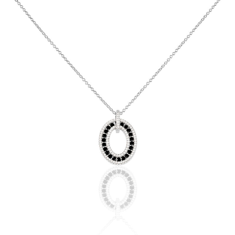 Collier Leonia Argent Blanc Oxyde De Zirconium - Spannringe Damen | OROVIVO