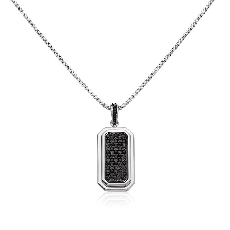 Collier Acier Weiss Sullivan Oxydes De Zirconium - Spannringe Herren | OROVIVO