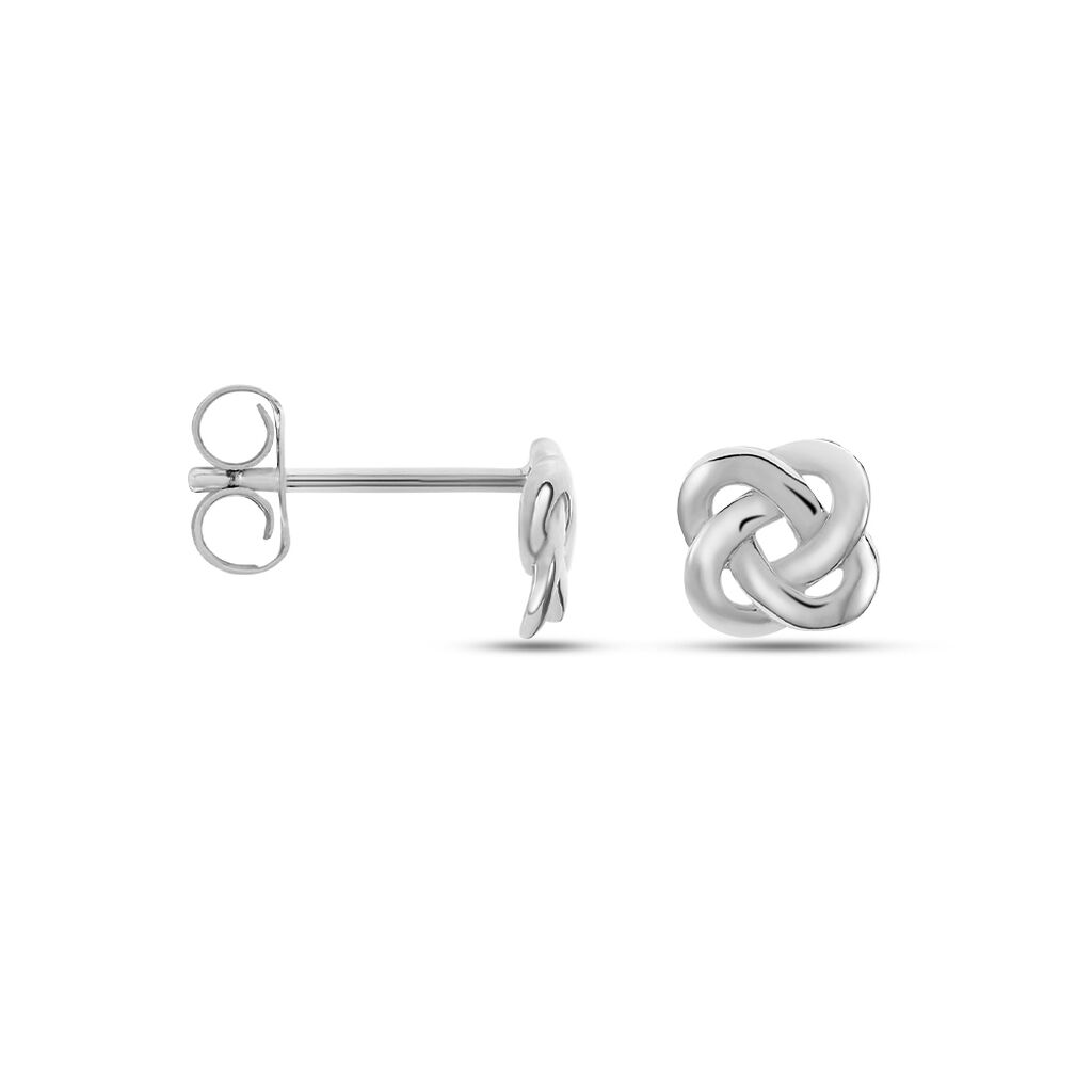 Damen Ohrstecker Silber 925 Knoten Albanne Knoten 5  - Ohrstecker Damen | OROVIVO
