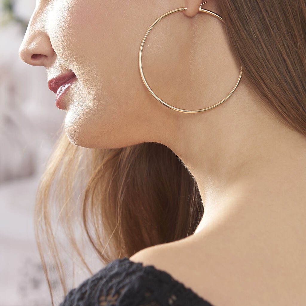 Damen Creolen Gold Vergoldet Ada - Sommerschmuck Damen | OROVIVO