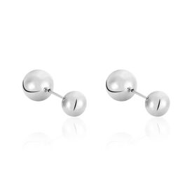 Damen Doppelohrstecker Edelstahl Kugel - Ohrstecker Damen | OROVIVO