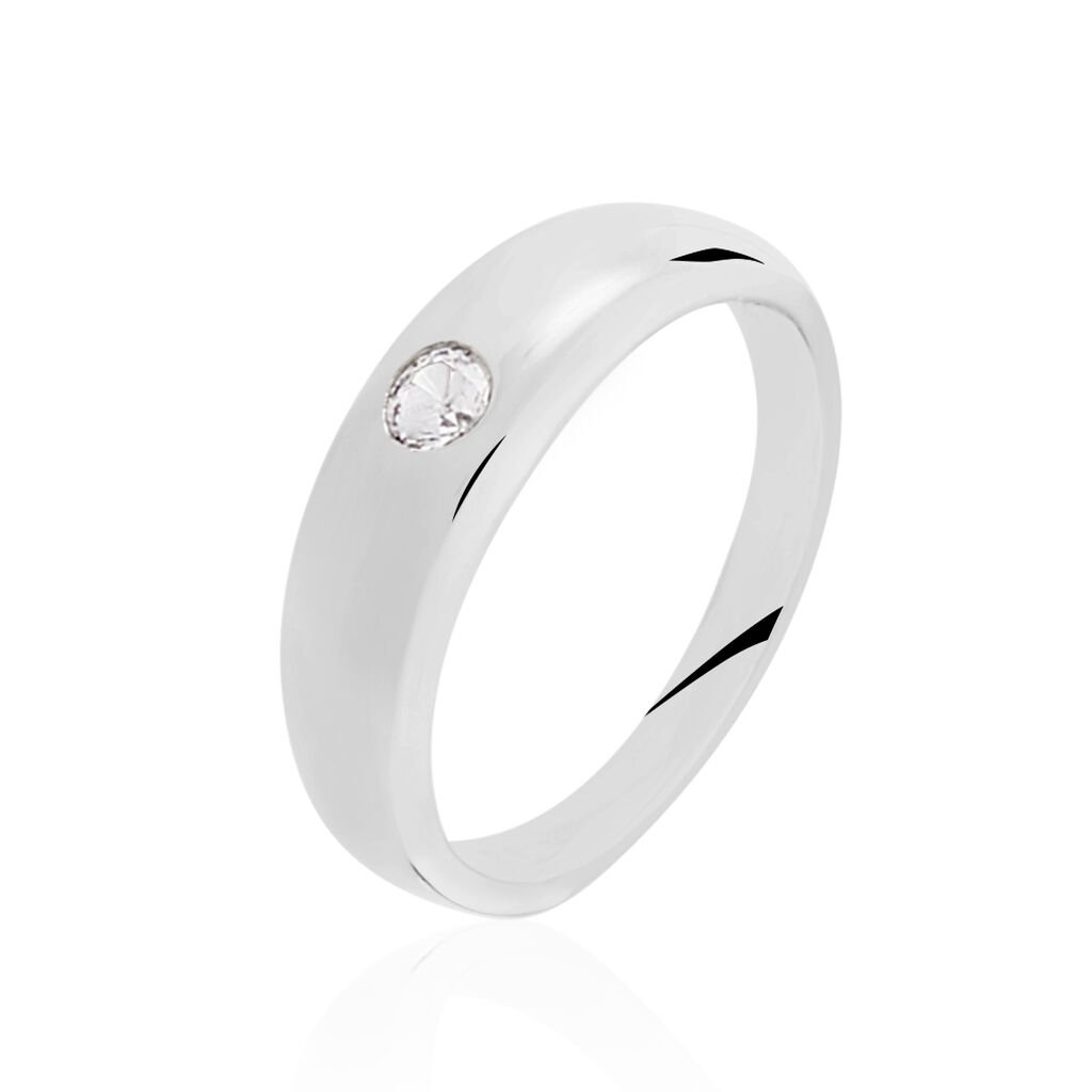 TAUFRING S Kinder Anh&auml;nger Silber 925 Zirkonia Wei&szlig; B 10 mm