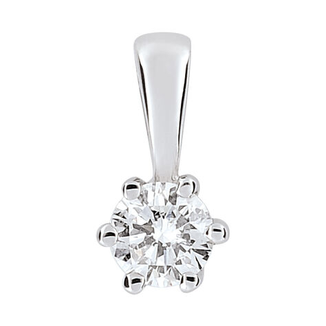 Anhänger Weißgold 585 Diamant 0,1ct Solitär - Schmuckanhänger Damen | OROVIVO